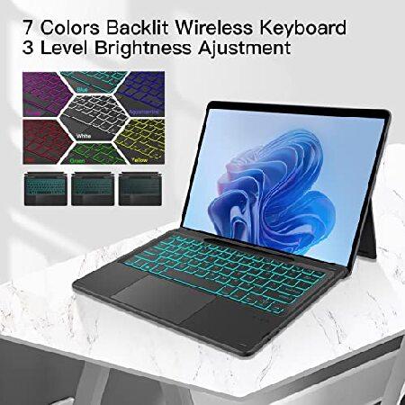Type Cover for Microsoft Surface Pro 8/Surface Pro X 13", XIWMIX Portable Bluetooth 5.1 Wireless 7-Color Backlit Surface Pro 8/Pro X Keybo(並行輸入品)｜olg｜03