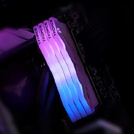 【並行輸入品】 TEAMGROUP T-FORCE DELTA RGB DDR5 Ram 32GB (2x16GB) 6000MHz PC5-48000 CL30 Intel XMP 3.0 ＆ AMD Expo対応 デスクトップメモリモジュール