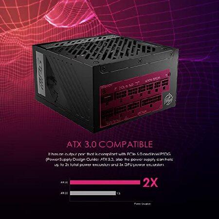 【並行輸入品】 MSI MPG A1000G PCIE 5 ＆ ATX 3.0 Gaming Power Supply - Full Modular - 80 Plus Gold Certified 1000W - 100% Japanese 105°C Capacitors -の画像