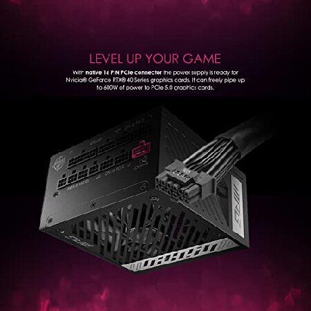 【並行輸入品】 MSI MPG A1000G PCIE 5 ＆ ATX 3.0 Gaming Power Supply - Full Modular - 80 Plus Gold Certified 1000W - 100% Japanese 105°C Capacitors -の画像