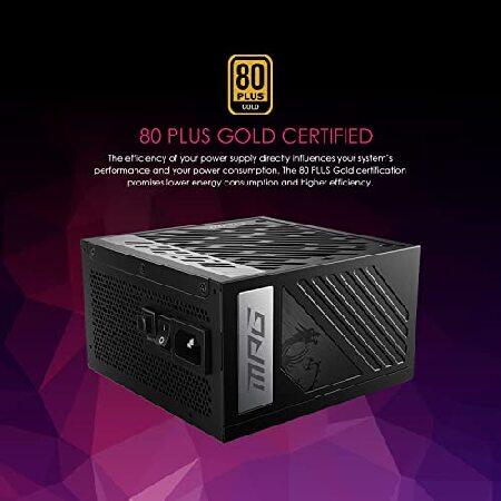 【並行輸入品】 MSI MPG A1000G PCIE 5 ＆ ATX 3.0 Gaming Power Supply - Full Modular - 80 Plus Gold Certified 1000W - 100% Japanese 105°C Capacitors -の画像