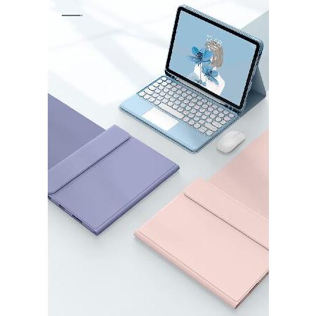 【クーポン対象外】 iPad Air4 Air5 Keyboard Case Touchpad Magnetic Detachable Bluetooth Keyboard Slim Smart case Round Key for iPad Air 4th 5th Generation 10.(並行輸入品)