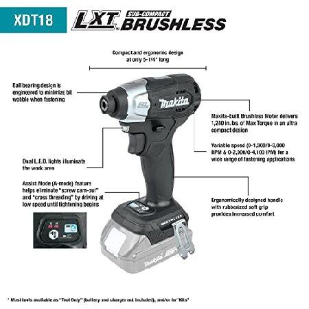 【並行輸入品】 Makita CX205RB 18V LXT(R) Lithium-Ion Sub-Compact Brushless Cordless 2-Pc. Combo Kit (2.0Ah)_1