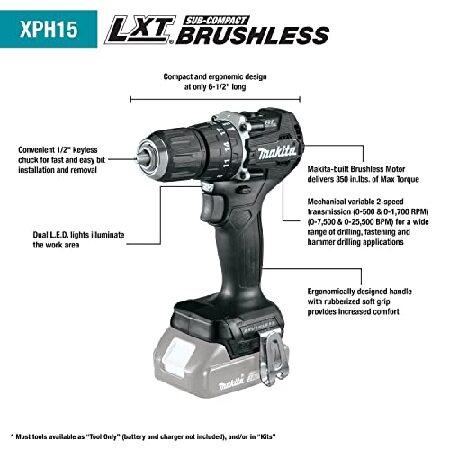 【並行輸入品】 Makita CX205RB 18V LXT(R) Lithium-Ion Sub-Compact Brushless Cordless 2-Pc. Combo Kit (2.0Ah)_2