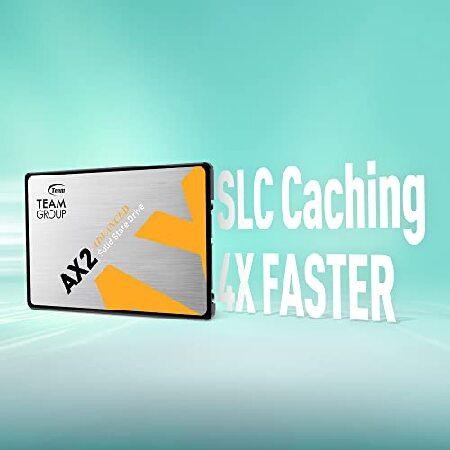 【並行輸入品】 TEAMGROUP AX2 2TB 2個パック 3D NAND TLC 2.5インチ SATA III 内蔵ソリッドステートドライブ SSD (読み取り速度 540MB/秒) ノートパソコンとPC
