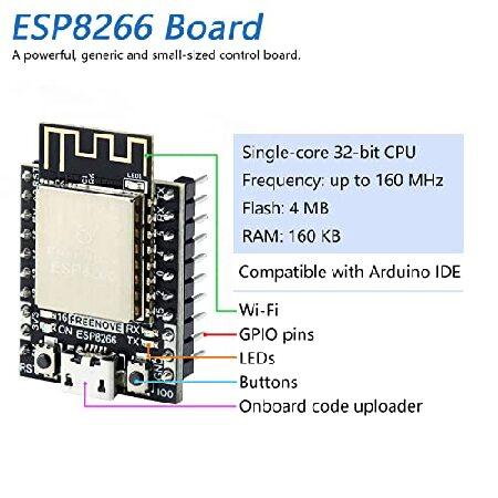 Freenove ESP8266 用アルティメット スターター キット (同梱) (Arduino IDE と互換性あり)、ESP-12S オンボード Wi-Fi、MicroPython C コード、714 ページの詳｜olg｜03