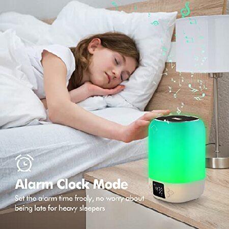 商品サイズ Bluetooth Speaker with Night Light， 2022 Newest Alarm Clock Touch Sensor Bedside Lamp Dimmable Multi-Color Changing， Wireless Speaker Bedr(並行輸入品)