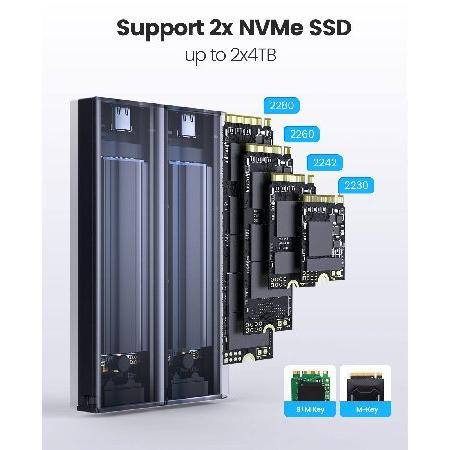 並行輸入品】 ORICO M.2 SSD 外付けケース NVME ケース M Key PCIe