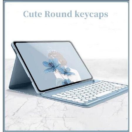 Keyboard Case for Lenovo Tab P11 / Lenovo P11 Plus Case, Round Keys Detachable Wireless Bluetooth Keyboard Case for (Model: TB-J606F TB-J6(並行輸入品)｜olg｜05