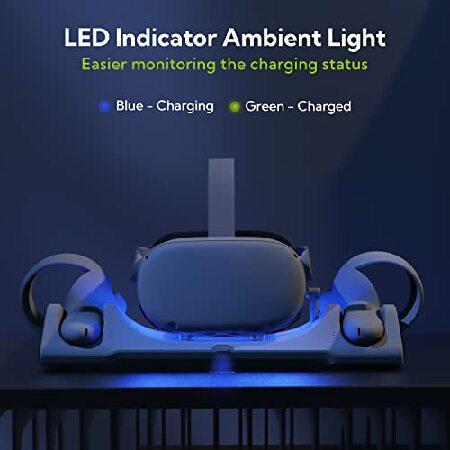 並行輸入品】 ZYBER Meta Quest 2用充電ドック VR 充電スタンド Oculus