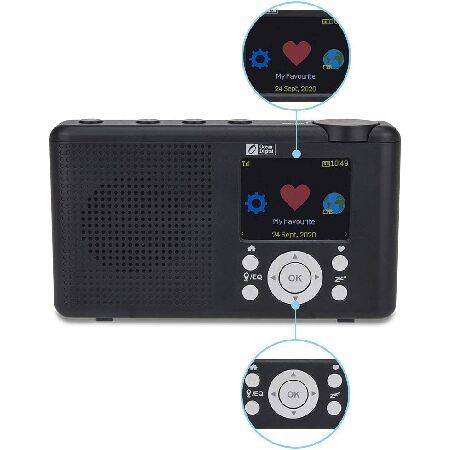 60％OFF Ocean Digital WR-23F Portable FM Internet Radio 2.4” Color LCD Built-in Battery Wi-Fi Bluetooth (Black)(並行輸入品)