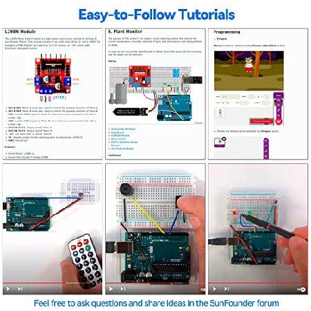 SunFounder 3 in 1 IoT/スマートカー/ラーニング スターター キット究極版 Arduino IDEとScratchに対応、オンラインチュートリアル、192アイテム、87プロジェク｜olg｜06