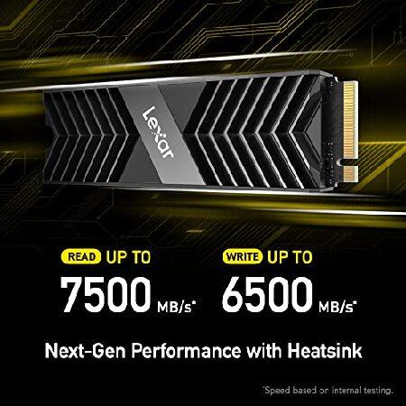 Lexar Professional 2TB NM800 PRO with Heatsink M.2 2280 PCIe Gen4x4 NVMe SSD, Read Speeds Up to 7500MB/s, for Gamers and Creators (LNM800P(並行輸入品)