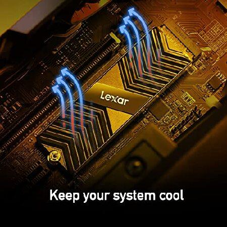 Lexar Professional 2TB NM800 PRO with Heatsink M.2 2280 PCIe Gen4x4 NVMe SSD, Read Speeds Up to 7500MB/s, for Gamers and Creators (LNM800P(並行輸入品)