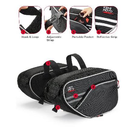 kemimoto オートバイ用サドルバッグ 防水 30L (15L*2) グロム kemimoto オートバイ用サドルバッグ 防水 30L (15L*2) グロム