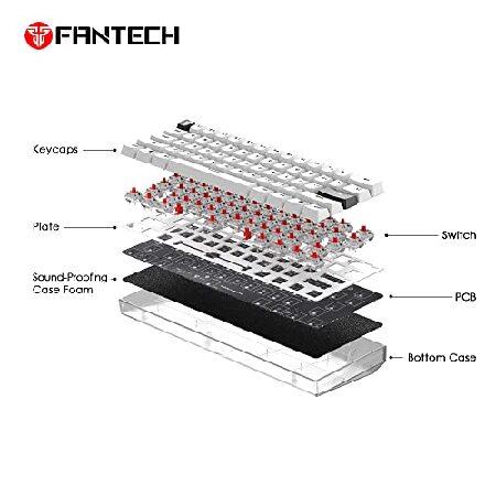 そごう・西武の売却検討 Fantech MAXFIT61 Frost Wireless 60% Mechanical Keyboard， BT5.0/Type-C/2.4G Compact 61keys Hot Swappable RGB Gaming Keyboard for Windows PC(並行輸入品)