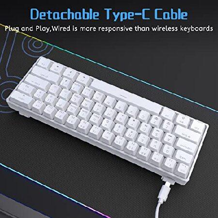 並行輸入品】 DIERYA 60%メカニカル式キーボード DK61se 有線