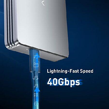 【並行輸入品】 ACASIS 40Gbps NVMeエンクロージャー M.2エンクロージャー USB 4/3.2/3.1/3.0/2.0対応 SSDエンクロージャ対応 サイズ2280M＆B+M-Key_1