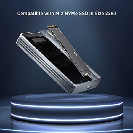 【並行輸入品】 ACASIS 40Gbps NVMeエンクロージャー M.2エンクロージャー USB 4/3.2/3.1/3.0/2.0対応 SSDエンクロージャ対応 サイズ2280M＆B+M-Key_4