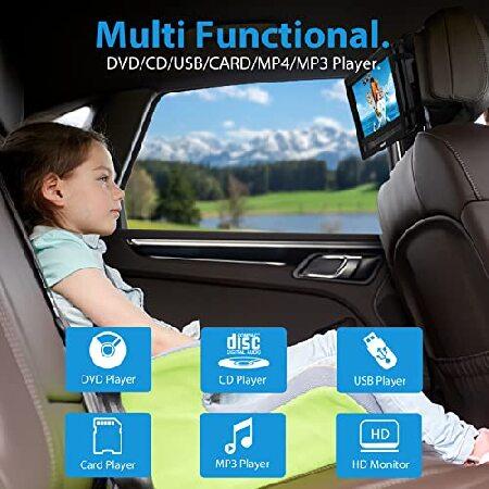 【並行輸入品】 Megatek 12.5\" Portable DVD Player with 10.5\" HD Swivel Screen, Upgraded 6-Hour Rechargeable Battery, Play CD/DVD/USB/SD Card, Carの画像