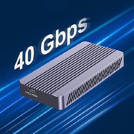【並行輸入品】 ACASIS 40Gbps M.2 NVME SSD エンクロージャ NVME PCIe B+M M-Key ソリッドステートドライブ 外付けエンクロージャ アルミシェル SSDケース
