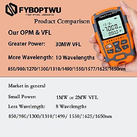 FYBOPTWU - 4イン1機能 30MW VFL 視覚障害ロケーター ＆ OPM ポータブル光パワーメーター (FC/SC/ST) ＆ RJ45ネットワークテスト＆LED照明 ポータブル光ファイバ｜olg｜03