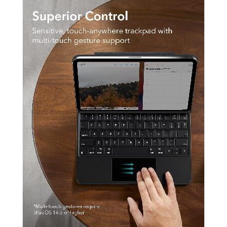 【並行輸入品】 ESR リバウンド 磁気キーボードケース iPadキーボードケース iPad 10 (2022) 対応 簡単セットフローティングカンチレバースタンド_5