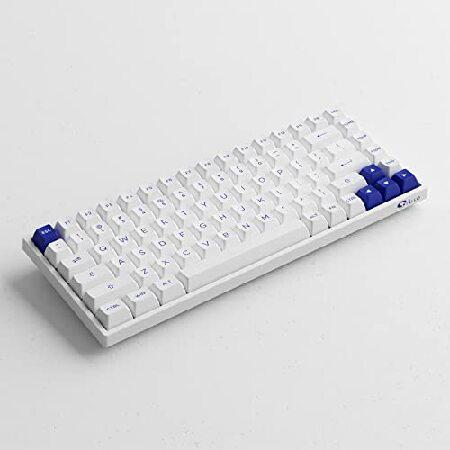 Akko Blue on White 75% Hot-swappable Mechanical Gaming Keyboard with PBT Keycaps, 2.4G Wireless Bluetooth Wired 3084B Plus 84-Key RGB Keyb(並行輸入品)