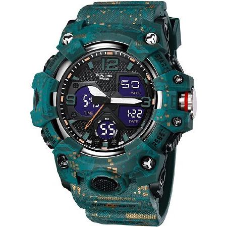 並行輸入品】 Gosasa メンズウォッチ 多機能 ミリタリー Sショック 
