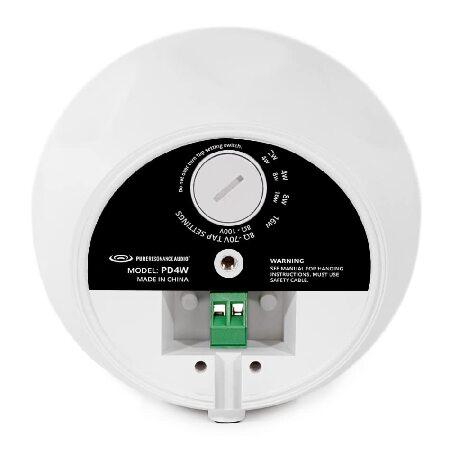 【並行輸入品】 Pure Resonance Audio PD4W 4\" Pendant Speakers - (2 Speakers, White)の画像