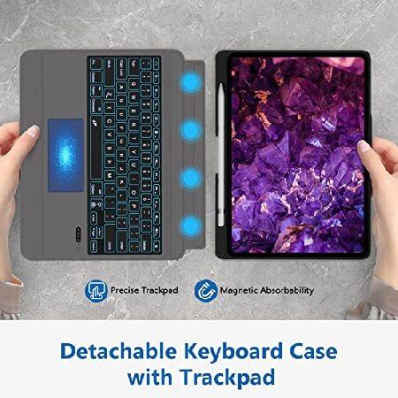 販売超安い DOKYW iPad Pro 12.9 Case with Keyboard， Backlit Wireless Bluetooth iPad Pro Keyboard Case 12.9 inch for 6th/3rd/4th/5th Generation(2018-20(並行輸入品)
