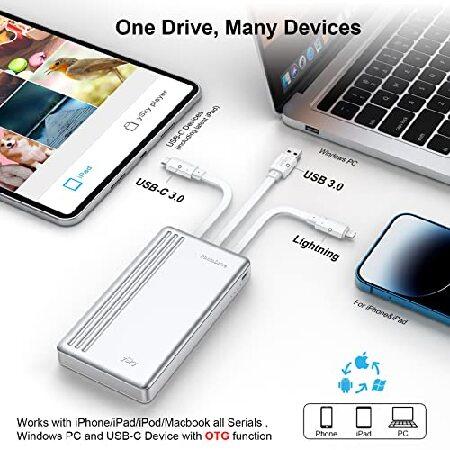 並行輸入品】 ySky MFi認証 2TB 外付けハードドライブ iPhone