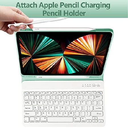 通販日本 iPad Pro 12.9 inch 2022 Case with Keyboard， Keyboard case (for 12.9-inch iPad Pro - 6th Generation， 5th/4th/3rd Generation) - Wireless Detachable - wi