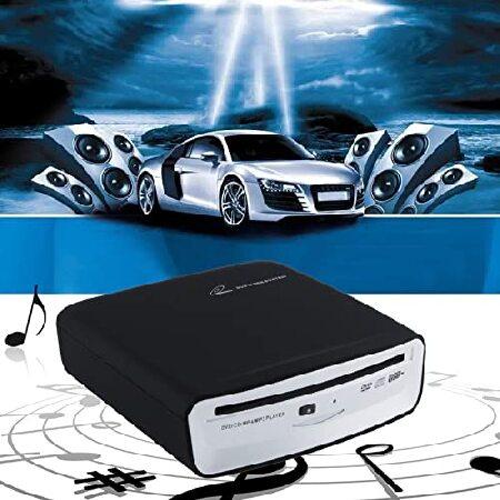 【並行輸入品】 USBポータブルCDプレーヤー 車用 ユニバーサル外付けカーCDプレーヤー USB DVD CDプレーヤー 車 Androidナビゲーション/テレビ用の画像