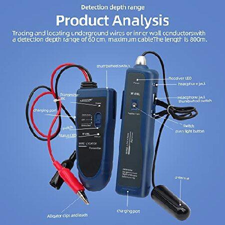 NF-816L ケーブルテスター 充電式 プロ仕様 地下ダークライン、ワイヤー、ケーブルロケーター 地下ケーブル検出器 隠しケーブル検出器｜olg｜04