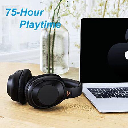 Ankbit E500 Active Noise Cancelling Headphones Bluetooth 5.2 Headphones with Microphone, Deep Bass Hi-Fi Sound, Wireless Over Ear Headphon(並行輸入品)｜olg｜06