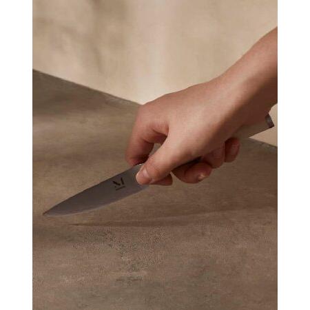 Material The 4'' Knife High Carbon Stainless Steel Razor-Sharp Paring Knife For Peeling, De-seeding, Slicing, Dicing, Cool Neutral(並行輸入品)｜olg｜03
