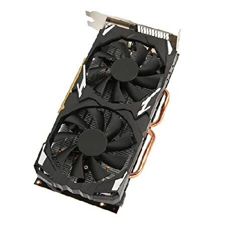 【並行輸入品】 RX 580グラフィックスカード 8GB GDDR5 256ビット 3 x DP HDMI DVI出力 8K 16 PCI Express 3.0対応 冷却ファン2個 ゲームグラフィックカードの画像
