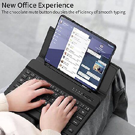 ブランドショッパー付き FYTON Bluetooth Keyboard Case for Samsung Galaxy Z Fold4， Light and Portable Bluetooth Wireless Keyboard with Leather Stand Cover ＆ S Pen(並行輸入品)