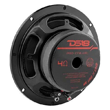 毎日低価 DS18 PRO-CF8.4SL 8 Slim Speaker 550 Watts RMS Max Power 4-Ohms Carbon Fiber Cone Water Resistant Mid-Bass Loudspeaker - Great Speaker for(並行輸入品)