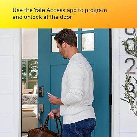 【並行輸入品】 Yale Assure Lock 2 デッドボルト、ブラック スエード キーフリー スマートエントリードアロック Z-Wave接続タッチスクリーンキーパッド付き コ_2