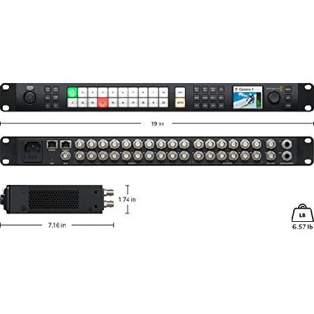 Blackmagic Design ATEM 2 M/E Constellation HD Live Production Switcher with 6ft Power Cord and 5-Pack of Solid Signal Cable Ties (SWATEMSC(並行輸入品)｜olg｜06