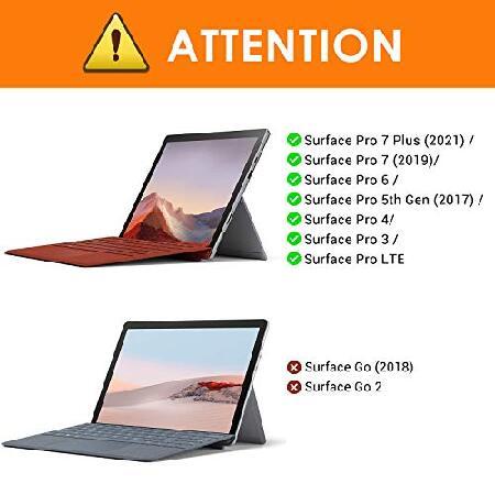 MoKo Type Cover Compatible with Microsoft Surface Pro 7 Plus 2021/ Pro 7 / Pro 6 / Pro 5 / Pro 4 /Pro 3, Lightweight Wireless Replacement Keyboard wit｜olg｜02