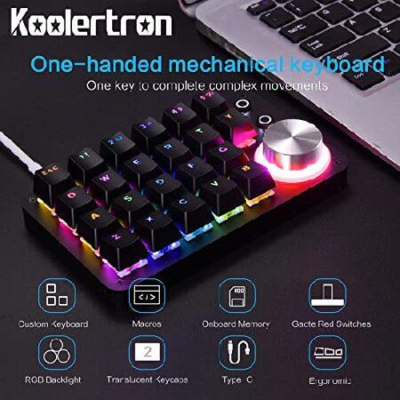並行輸入品】 Koolertron 24キープログラマブルキーボード 片手マクロ