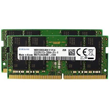 Samsung DDR4-3200MHz 32GB メモリ2枚セット合計64GB 並行輸入品】 Samsung 64GB (2x32GB) DDR4 3200MHz PC4-25600 SODIMM