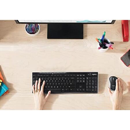 Logitech MK270 Wireless Keyboard ＆ Mouse Combo Travel Home Office Modern Bundle with Boost Glow in The Dark Water-Resistant Portable Wireless Bluetoo｜olg｜06