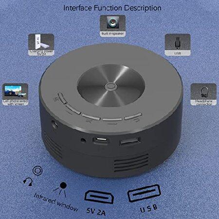 並行輸入品】 Mini Portable Projector, Small Outdoor Video