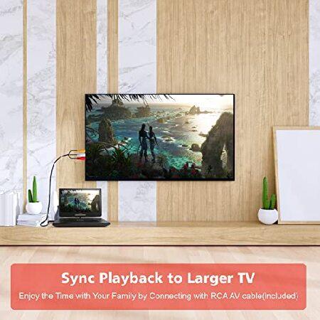 【並行輸入品】 16.9\" Portable DVD Player with 14.1\" Large HD Screen,High Volume Speaker,with Extra Carrying Bag,Supports 6 Hours Built-in Battery andの画像