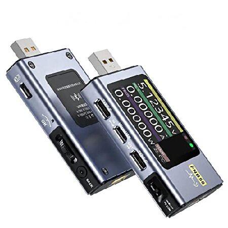 限定数特別価格 USB Tester - Power Meter for USB-C USB-A ＆ MicroUSB - Electrician Tools - Battery Tester - Voltmeter - Ammeter - Real-time Voltage ＆ Current Curve -