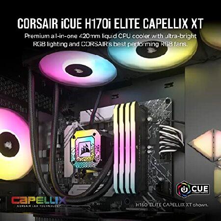 在庫限最終特価 CORSAIR H170i ELT CAP XT 水冷式CPU クーラー CW-9060071-WW FN1850 ブラック(並行輸入品)